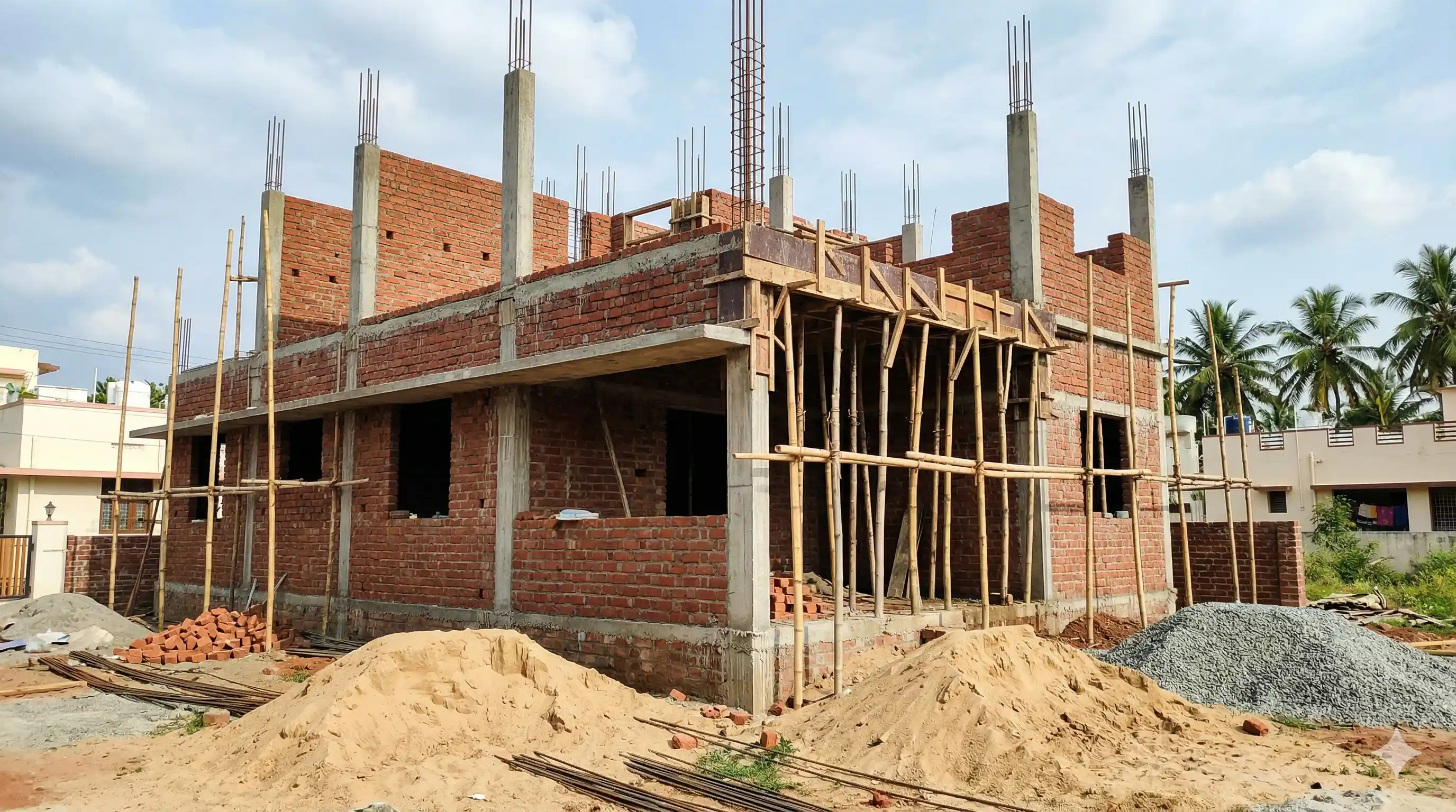 House construction in Coimbatore by Saanidhya Builders